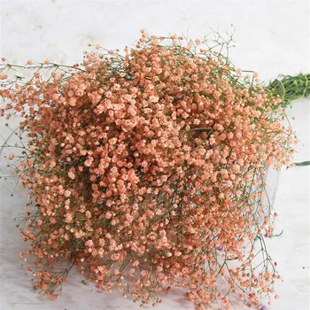 7 Barv pravi dotik cvetje za poroko poročni šopek naravno sušene dojenčki dih cvetje, šopke