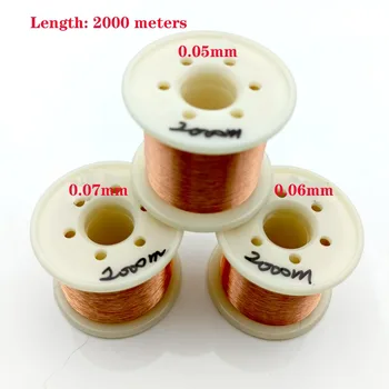 0,05 mm 0.06 0.07 mm mm 2000m Bakrene Žice Poliuretan Lakiranih Žice Zk-1-155 magnetne žice Wireway 1/pc