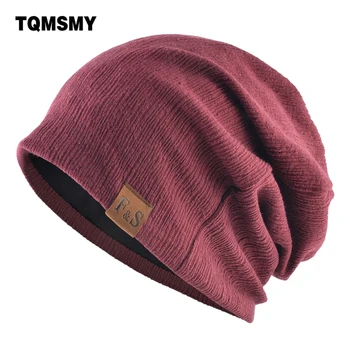 Jeseni barva beanies za moške Hip hop skp dvojno plast Turban klobuk ženske zimske bonnet Unisex prostem smučanju kape 6 barv