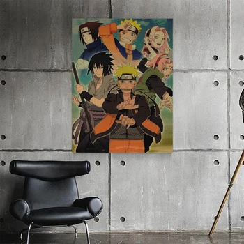 Slike Wall Art Platno Naruto Modularni Fant Dekle Slike visoke LOČLJIVOSTI za Tiskanje Plakatov Japonske Anime Kul Ni Okvir Za Dnevni Sobi Doma Dekor