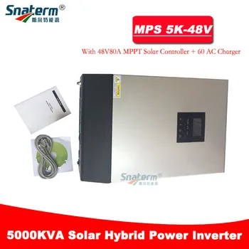 Nov Izdelek!! 5KVA Solar Hybrid inverter 4000W 48Vdc, da 230Vac,50/60HZ s 48V80A ali 48V60A MPPT Solarni Polnilnik&60A AC polnilec