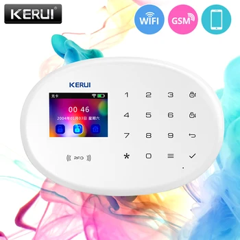 KERUI W20 WIFI GSM Alarmni Sistem, Polno Barv, občutljiv na Dotik Podpora 6 Jezik Switchable Zaščito Doma, Varnost Buglar Alarmni Sistem