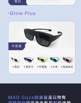 GlowPlus zmaj smARt G. hibridna realnost ar očal 3D mobilni kino podpira
