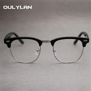 Oulylan Računalnik Očala Moških Modra Svetloba Blokiranje Očala Ženske Klasičnih Jasno Optična Očala Za Kratkovidnost Okvir Očal