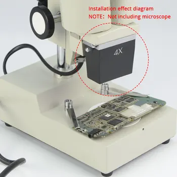 1X 2X 3X 4X Stereo Mikroskop Cilj Objektiv Optični kateri je daljnogled za Mikroskope Deli, dodatno Opremo