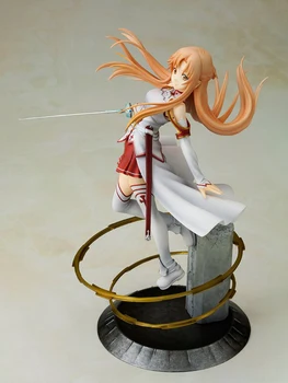 Novi Japonski Anime Sword Art Online Asuna 1/8 Obsega PVC Akcijska Figura, Zbirka Model Igrača, Lutka Darila 22 cm