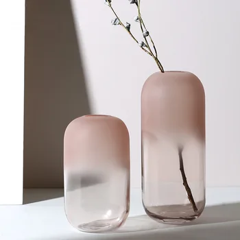 Preprost Motnega Stekla Vaza Dekoracijo Ustvarjalne Pregleden Vaza Nordijska Moda Notranje Opreme Doma Dekoracijo