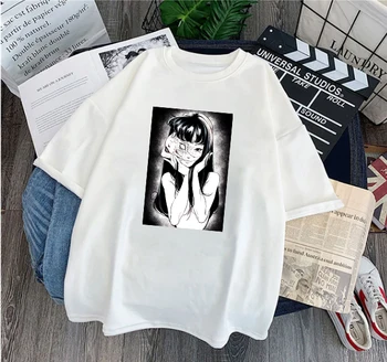 Ulične Kul T Srajce za Moške Tomie Junji Ito Japonski Anime T Shirt Letnik Harajuku Grafični Tees Ženske 2020 Poletje Tee Vrhovi