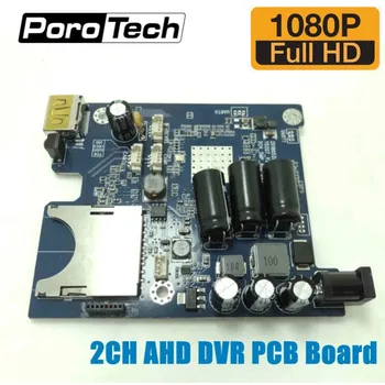 2-KANALNI Mini AHD DVR PCB Board HD 1080P 2ch vozila avtobus Mobilne DVR Odbor Digitalni Video Snemalnik podpira SD Kartice z daljinskim upravljalnikom