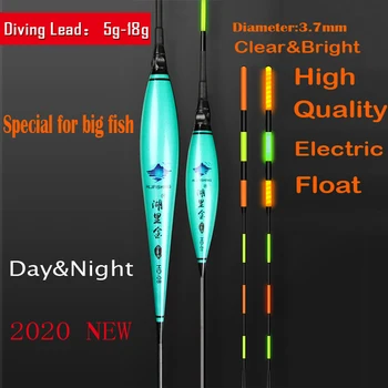 WLPFISHING Ribolov Plovcev Električni Plava Veliki Plavajoči LED Svetlobne Boje Visoko Svetlost Ribolov Bobbers Za Velike Ribe