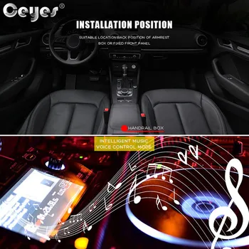 Ceyes Auto Notranje zadeve Dekorativni Dodatki Avto Styling Večfunkcijsko Luči Vzdušje luči Za Bmw, Toyota, Za Audi A4 USB Zvok