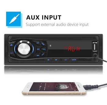 1-Din Avto Stereo Audio Bluetooth MP3 Predvajalnik LED Zaslon AUX, USB, FM Podporo MP3 Radio za Avto Daljinsko upravljanje Predvajalnika Glasbe SWM-1030