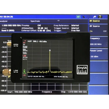 TinySA Ročni Dveh Vhodov Drobne Analizator Spektra Za 2,8 Palčni Dotika Zaslona Spektralni Analizatorji 100KHz-350MHz Vhodni Frekvenci