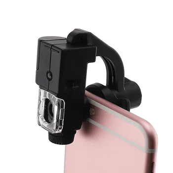 Prenosni Večnamenski 90X Mobilni Telefon Vpenjanje Mikroskop z LED Svetlobo in UV Detektorji Ponarejenih za Starinsko Cenijo