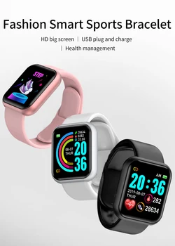 Y68 Pro Pametno Gledati i5 Plus Celoten Zaslon Bluetooth Fitnes Tracker Šport ura Srčnega utripa, Krvnega Tlaka Pametna Zapestnica