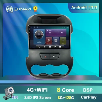 Android 10 avtoradio za Ford Ranger 2011 - GPS Navigacija Multimedijski Predvajalnik Videa Avtomobilski Stereo sistem Carplay Touchscreen Autoradio