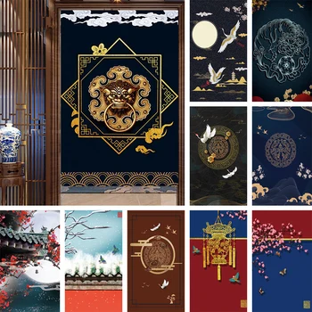 Kitajski Noren Visi Vrata, Zavesa Fengshui Slikarstvo Za Dom, Kuhinjo, Spalnico, Restavracija Vrata Dekoracijo Particijo Zavese
