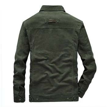 Bomber jakno za moške Plus velikost 6XL,7XL, 8XL priložnostne Vrhnjih oblačil jesen bombaž multi-žep vojaška jakna moška oblačila
