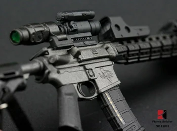 1/6 FlameSoldier FS001 M4 Pištolo Model Igrača Orožje Model fit 12 