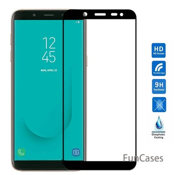 Pokrovček Za Samsung Galaxy J6 Plus 2018 Primeru Kaljeno Steklo Za Samsung J4 Plus A8 A7 2018 J8 J4 J6 2018 A750 7 J 6 4 Steklene Film