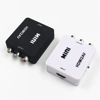 Av Za HDMI je združljiv Hd Pretvornik Kompozitni Av Cvbs 3Rca Za HDMI je združljiv 1080P Video Prilagodilnik Pretvornika Upscaler Hd