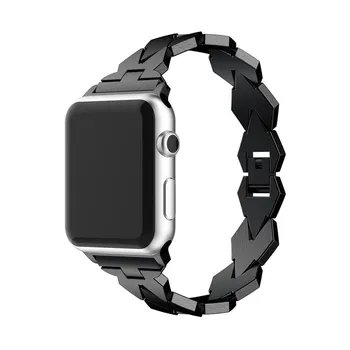 Trak za Apple Watch Band Diamond slog watchband 38 mm 42mm Serije 5 4 3 2 1 Zapestnico manšeta za Apple Watch 40 mm 44 Pasu