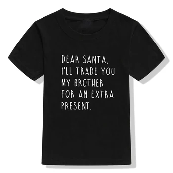 Trgovina Brat za Darila, Božični Majica Malčka Božič Tee Majice za Otroke Božič, T-Shirt Padec Ladijskega prometa