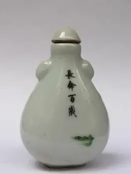 YIZHU CULTUER ART Collection Stari Kitajski Famille rose Porcelana Slikarstvo Dva dečka, Snuff Steklenice Darilo