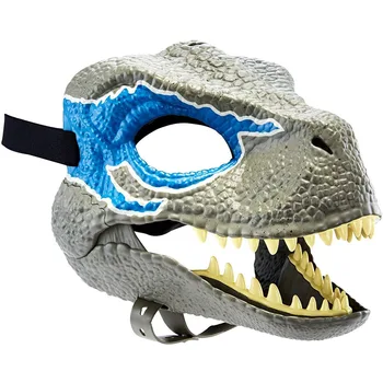 Dinozaver Svetu Masko z Odpiranje Čeljusti Tyrannosaurus Rex Halloween Cosplay Kostum Otroci Stranka Pustni Rekviziti Polno Glavo Čelado