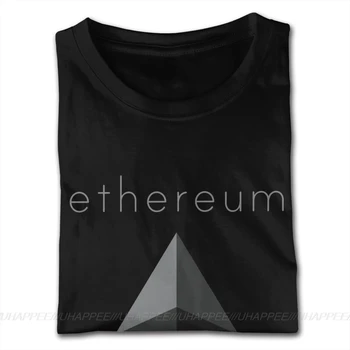 Design Ethereum Projekta Cryptocurrency Blockchain Tee Mens Srajce Po Meri Kratek Rokav Bombaž Black Posadke Tees