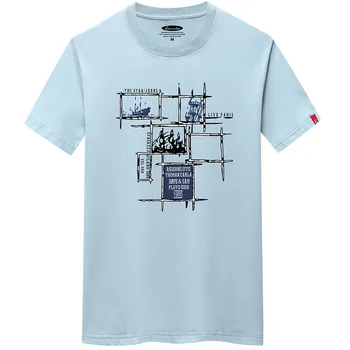 Riinr 2020 Novo Poletno Ustvarjalno Geometrijske Natisniti Tee Rokavi Moški Velikosti Oblačil Moški T-Shirt Oneck Kratek Rokav Priložnostne Bombaž 6XL