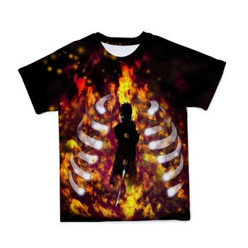 2021New Poletje 3D T Shirt Naruto Moških Oblačil Fant, Fant, Kratek Rokav Dihanje Poliester, Priljubljena Modna Anime Prilagodite 110-6 XL