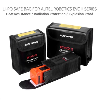 Prenosni LiPo Baterije Varnost Vrečko za Shranjevanje Toplote, Odporen Požarno Odporna Zaščita pred Sevanjem za Autel EVO II Brnenje Dodatki