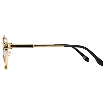 Peekaboo moških retro sončna očala ženske kvadratnih rjava črna moška sončna očala kovinsko zlata, poletje slog, ki 2021 uv400 darila