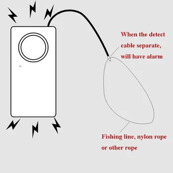 Big Področju Anti Theft Alarm Senzor Brezžični Cut Žice Odmor Detektor 130dB Fishpond Kmetiji Tovarne Domov Alarm Varnost