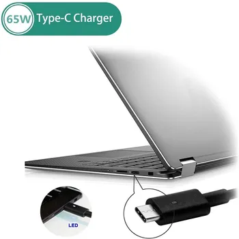 65W USB Tip C C AC Polnilec, Primerni za Dell Latitude 3400 3500 5300 5400 5500 7200 7300 7400 Prenosni računalnik, Napajalni Adapter Kabel