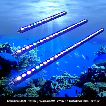 54W/81W/108W Lučka Led Trak Vodotesen IP65 LED Luči Akvarij Bar za Greben Rast Koral Fish Tank Lučka Led svetila za dom