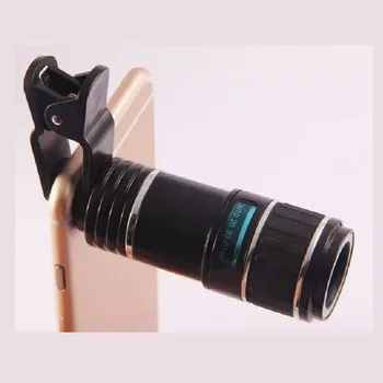 Univerzalni Posnetek na 12X Zoom Teleobjektiv Teleskop Telefon Fotografski Objektiv Kamere Leče za Samsung Galaxy Note 10 9 8 5 4 3 2 Roba 7