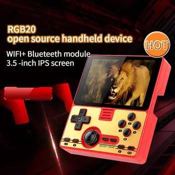RGB20 Retro Wifi Bluetooth Prenosni Mini Igre igralci, 3,5-Palčni Ročne Konzole za Video Igre emulator Štiri Igralce, Za Otroštvo