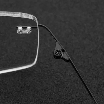 2019 Poslovnih Rimless Očal Okvir Moških Titana Ultralahkih Recept Očala Ženske Kratkovidnost Optični Okvir Brezvijačno Očala