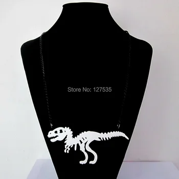 6pcs/veliko novih prihoda modni nakit dodatki hiphop akril okostje dinozavra zmaj ogrlice za ženske