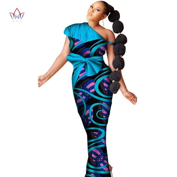 2020 NOVE Afriške Obleke Za Ženske, Modno Oblikovanje Dashiki Ženske Bazin Riche Dolgo Obleko Gleženj-dolžina Plus Velikost Naravnih 6xl WY6631