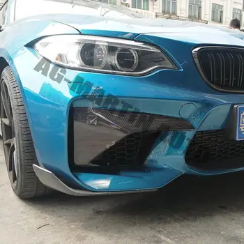 Poln ogljikovih vlaken avto sprednji odbijač vent predpasnik pokrov prednji odbijač razdelilniki za BMW M2 F87