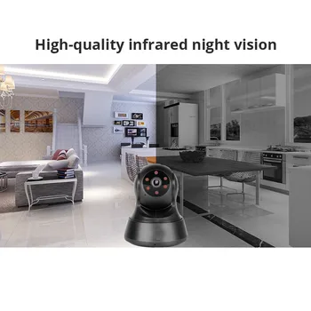 720P Oblak Mini IP Kamero Doma Brezžično omrežje Wifi Smart Home Black Video Camara Nadzor Varnosti CCTV Omrežja Night Vision Zaslon