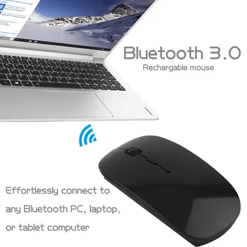 Kebidumei Prenosna Polnilna Brezžična Miška Za Prenosni RAČUNALNIK tablični računalniki Računalnik Bluetooth 3.0 Gaming Nastavljiv 1200 DPI Miško