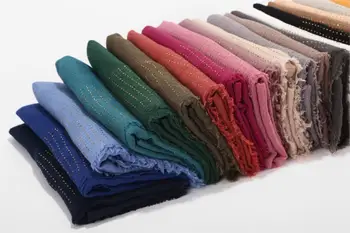 20PC/VELIKO Žensk diaomd navaden bombaž viskoza hidžab crinkle šal noge ovijte glavo 180*90 cm, lahko izberete barve