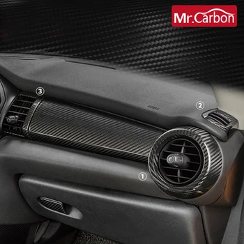6 Kos Avto notranje zadeve ogljikovih vlaken izstopu zraka varstvo dekoracija dodatna oprema Za BMW MINI Cooper ENO F55 F56 F57 JCW avto styling