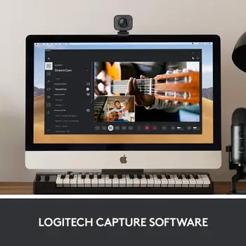 Original Logitech StreamCam Webcam 1080P 60fps Pretakanje Spletna Kamera z USB-C in Buillt v Mikrofon Web Cam