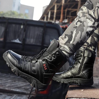 2020 Novi Modi Moški Čevlji Delo Varnostni Cevlji Moški športni Copati Moški Visokih Prostem Pohodništvo Škornji Eksplozij Taktično Čevlji Plus Velikost