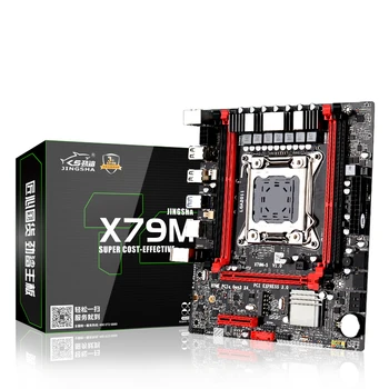 JINGSHA X79 motherboard chipset LGA2011 Mini-ATX glavnik E5 2640 V2 CPU 4pcs x 4 GB = 16 GB DDR3 1600Mhz ECC REG Pomnilnik SATA 3.0
